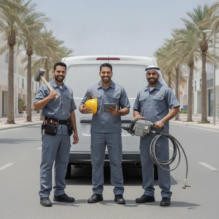 شركة هدم فريق في مدينة خليفة